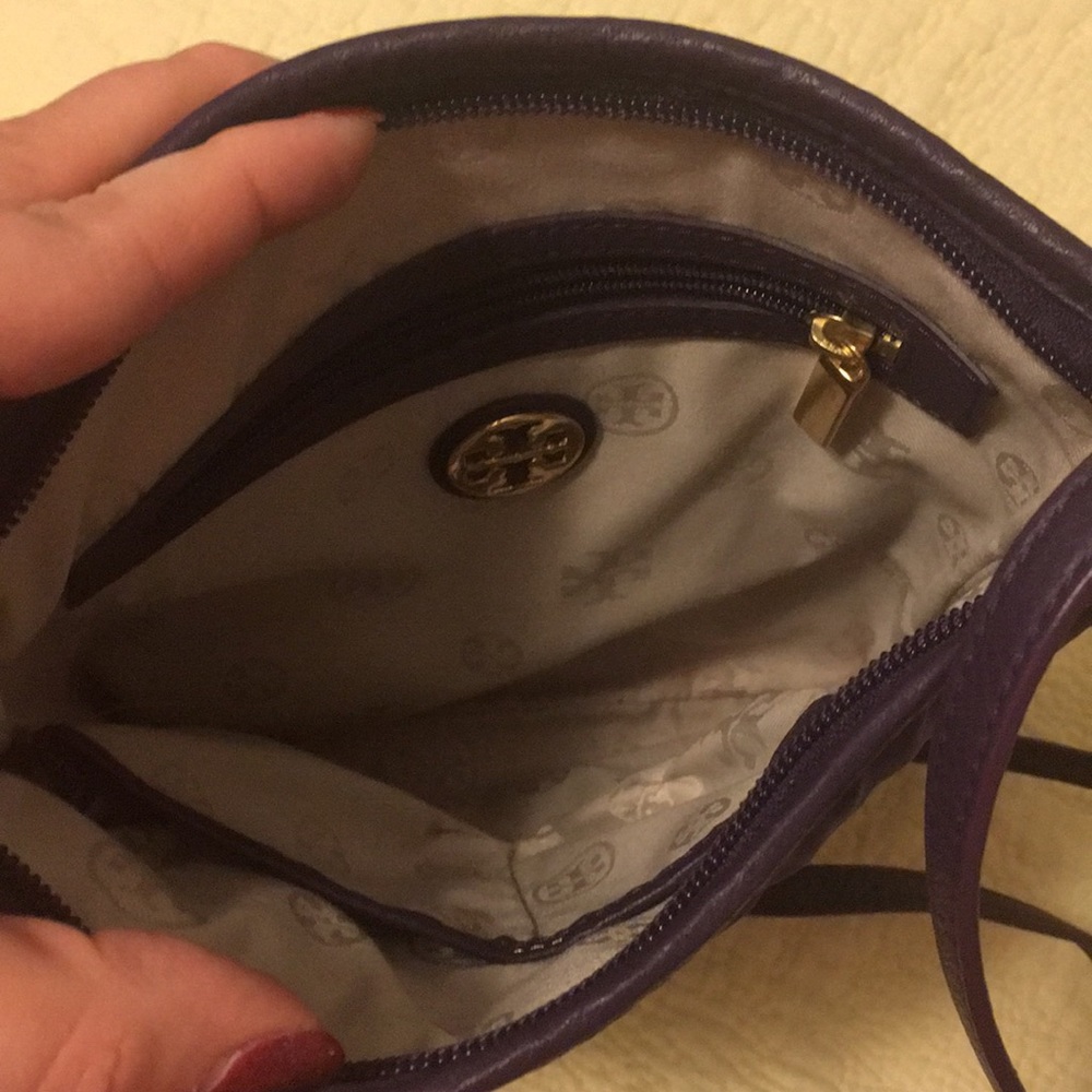Tory Burch Purple Nylon Crossbody Bag